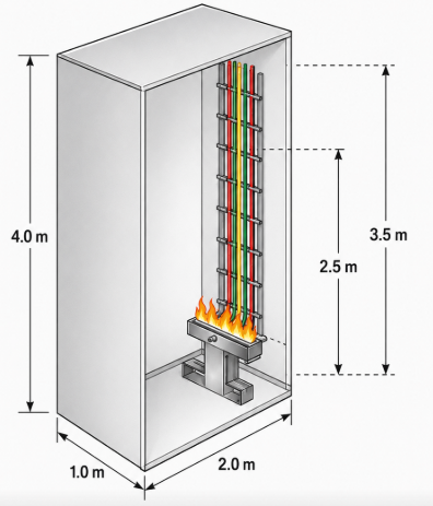 IEC 60332-3 test for buntede kabler